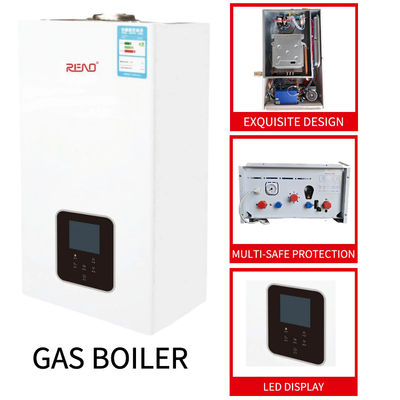گاز یا LPG تهویه فولاد ضد زنگ Combination دیواره دیگ آویزان سفید پانل 42kw